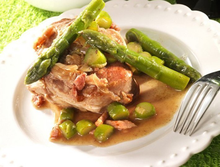 Recette d'osso bucco de dinde aux asperges pour épater.